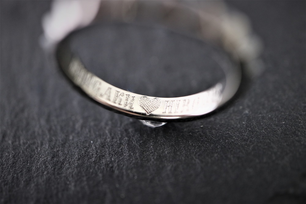 名入れ　即日　横浜　指輪　刻印